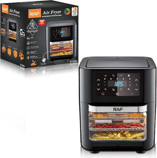 Air Fryer Digital RAF R-5293, 12L, 1700W, Afișaj Digital, Negru