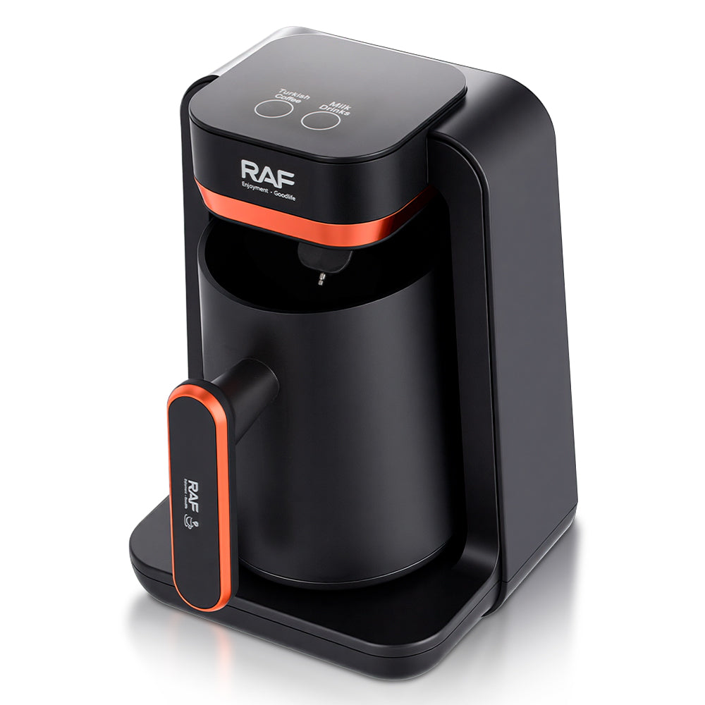 Aparat pentru Preparat Cafea Turceasca RAF 147H - Cafetiera Electrica, 280ml, Sistem Prevenire Umplere, 500W