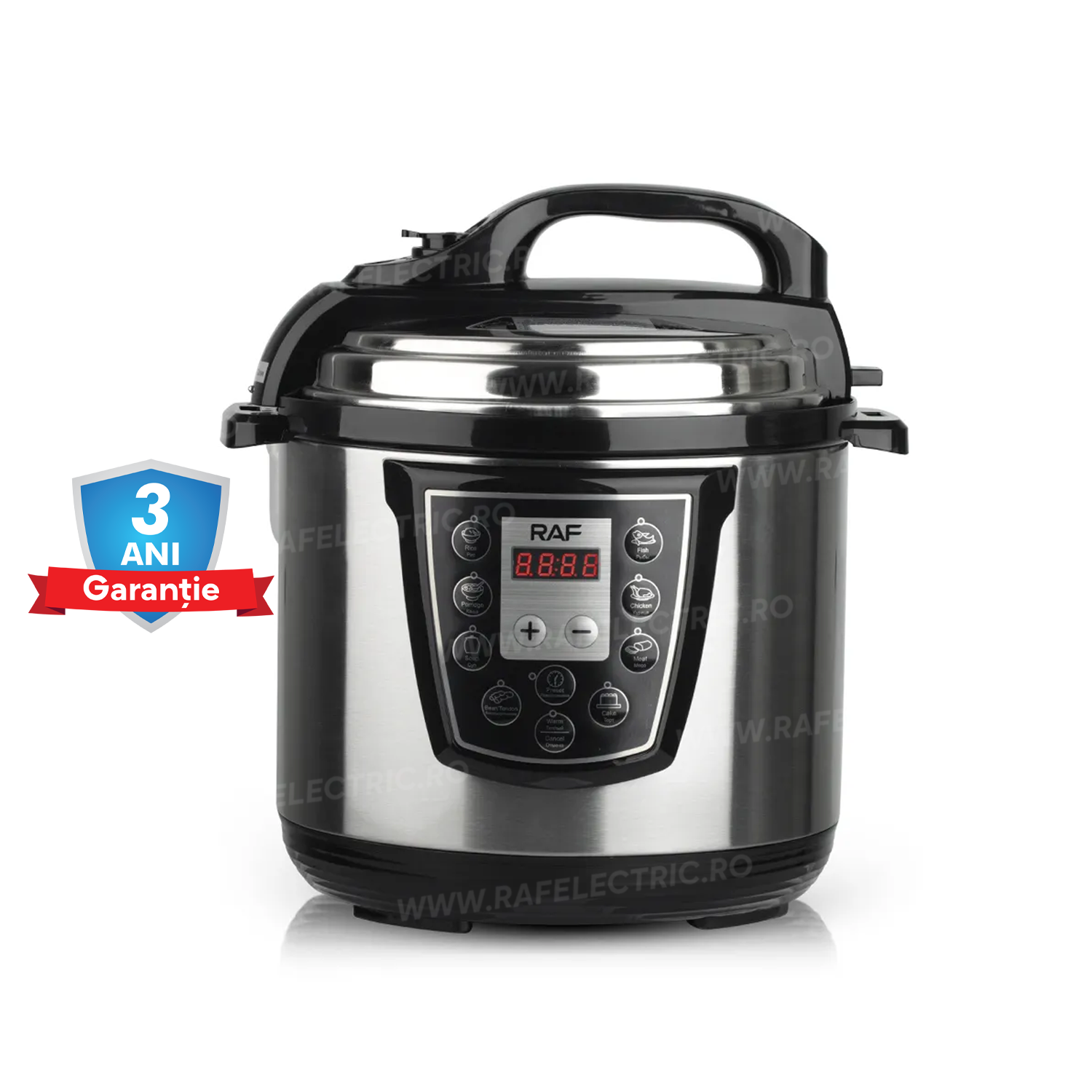 Електрическа тенджера под налягане RAF 177, капацитет 6л, 1000W