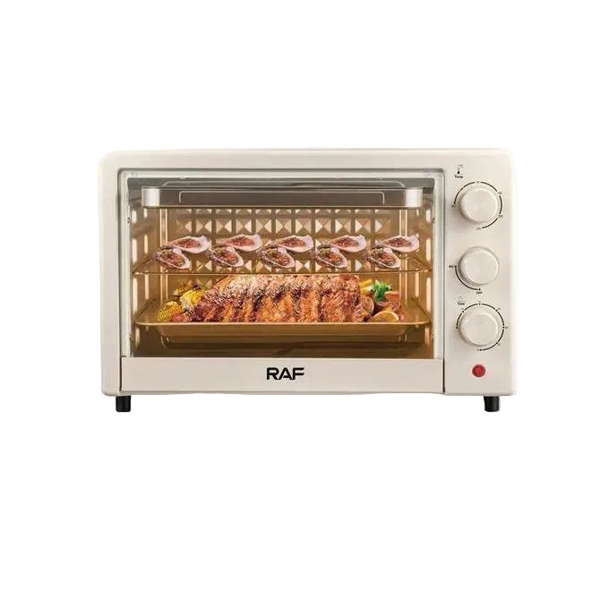 Cuptor Electric Compact RAF R.5306W, 18L, 1100W, Control Temperatură, Alb