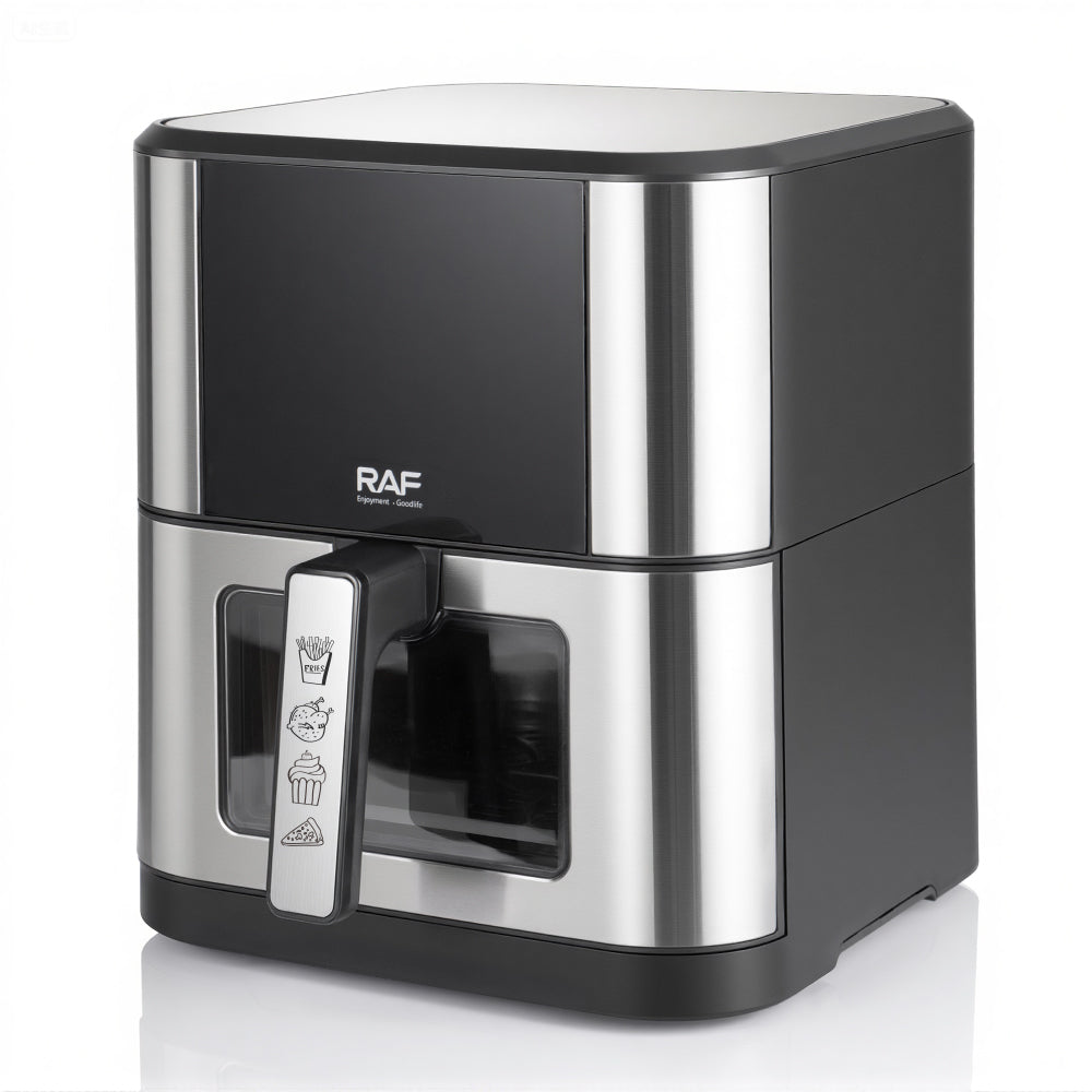 Friteuză Air Fryer Digitală Profesională RAF R.50005, 8L, 1800W, Inox