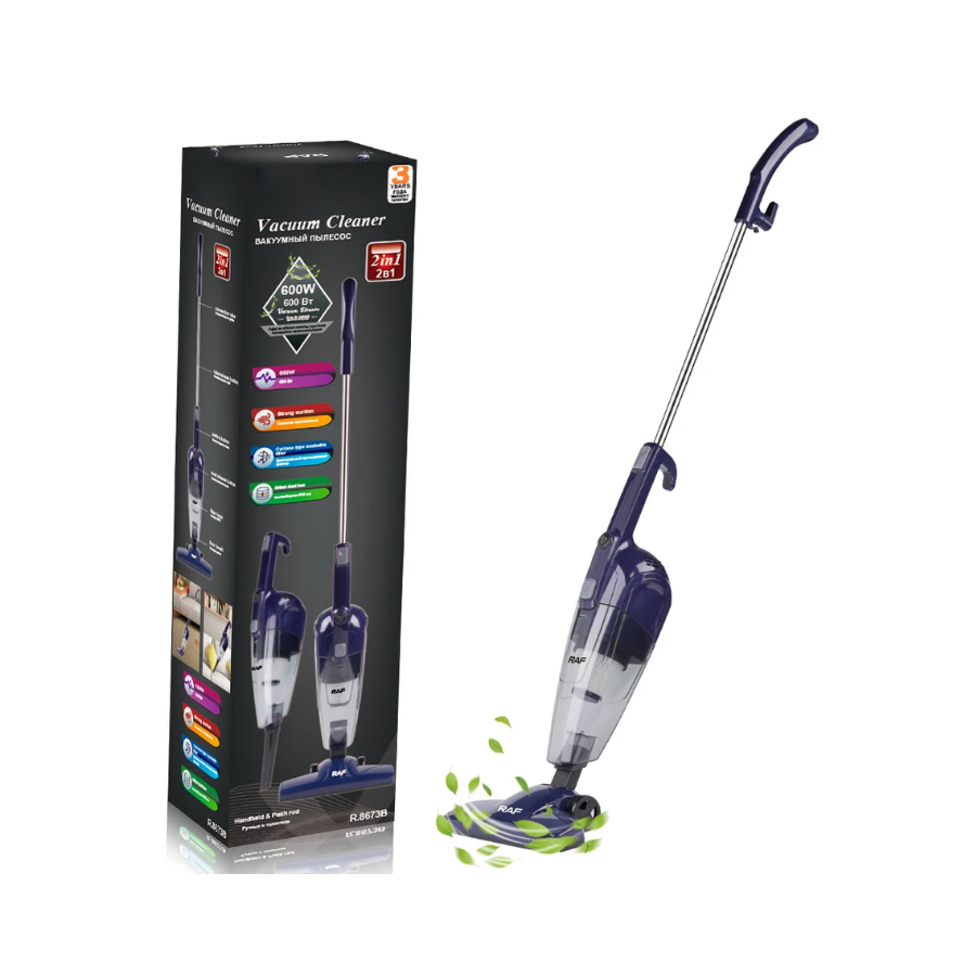 Aspirator RAF 8673 Multifunctional 2 in 1, Aspirator de Mana, 600W, Capacitate 500ml