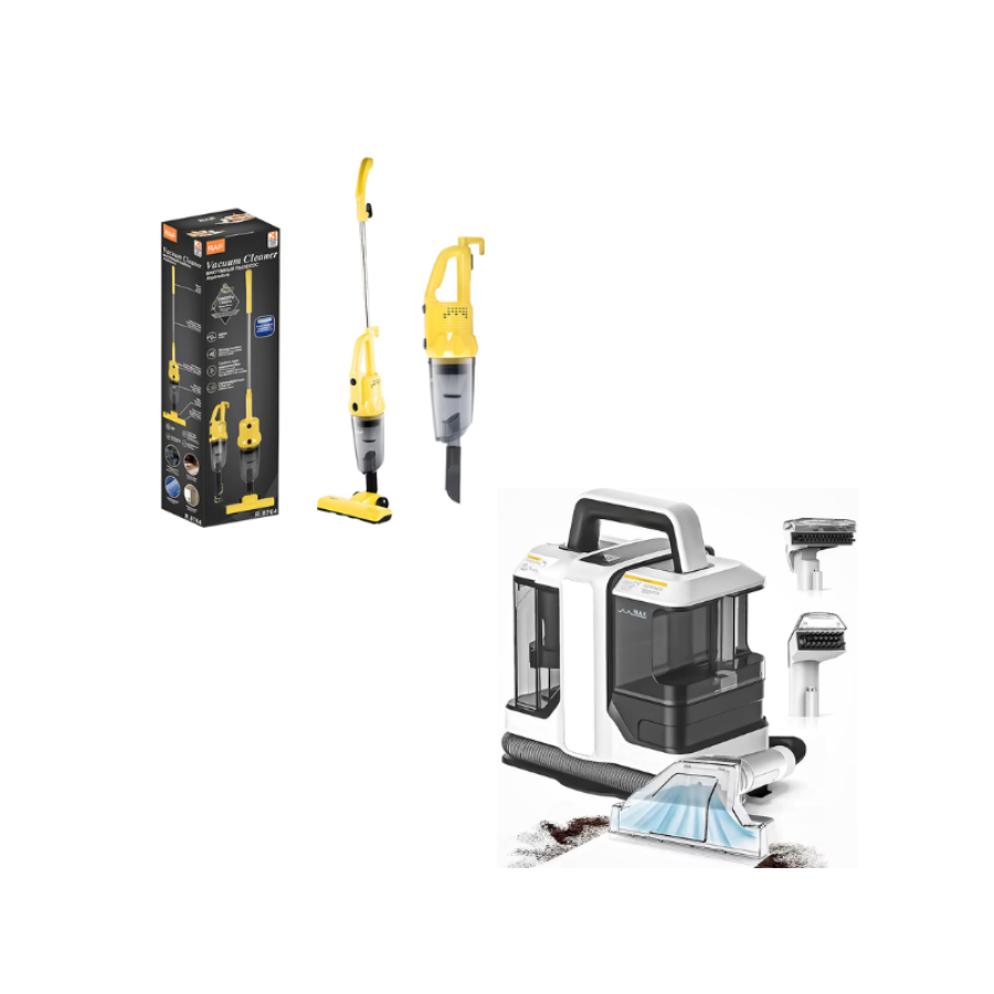 Aspirator 2 în 1 de 600 W + aspirator umed de 800 W (16 kPa, 1820 ml)