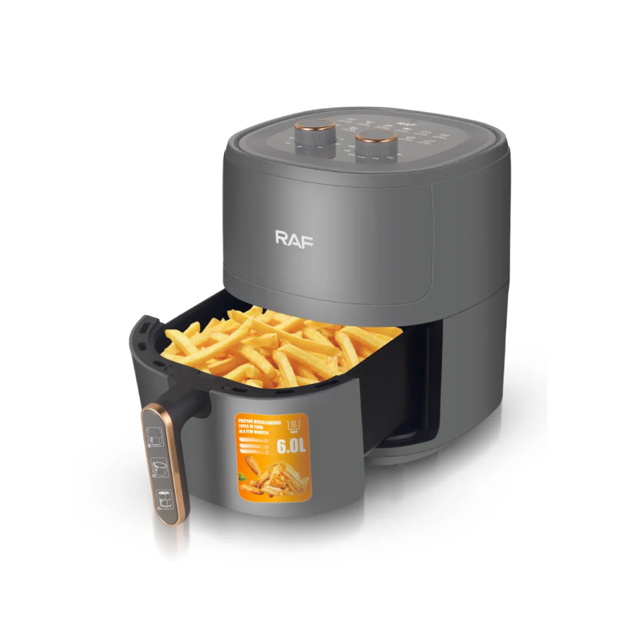 Air Fryer RAF 5325 - Friteuza cu Aer Cald, Fara Ulei, Capacitate 6L, 1500W